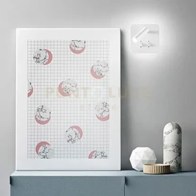 Plug applique in metallo verniciato colore bianco con faretto 13x13...