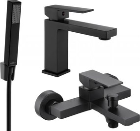 Mexen Uno R77 set da vasca, nero - 71403R77-70