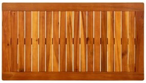 Tavolino da Giardino 90x50x36 cm in Legno Massello di Acacia