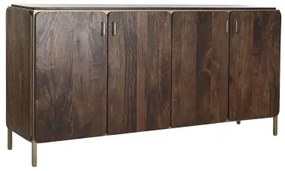 Credenza DKD Home Decor Marrone Acciaio Legno di mango 160 x 40 x 81 cm