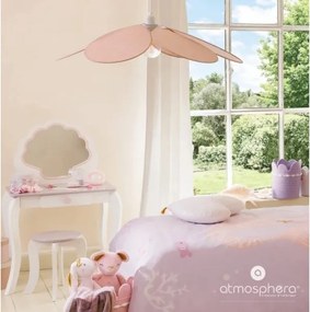 Atmosphera - Lampadario a sospensione per bambini PETAL 1xE27/40W/230V Ø 64 cm rosa