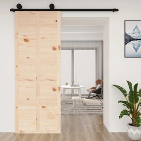 Porta Del Granaio 80x1,8x214 Cm İn Legno Massello Di Pino /