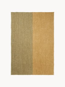 Coperta di lino tessuta a mano con frange Pila