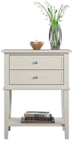 Comodino grigio chiaro Franklin - Støraa