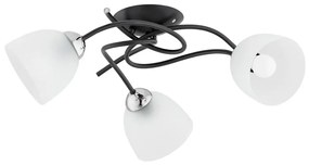 Lampadario a plafone VERWIL 3xE27/15W/230V nero