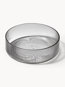 Set di 4 ciotole da portata in vetro soffiato con struttura millerighe Ripple