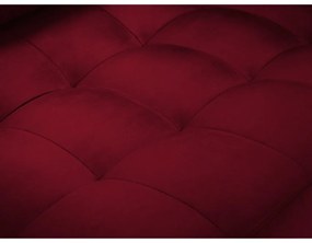Divano in velluto rosso , 219 cm Santo - Milo Casa