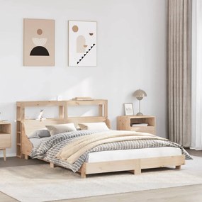 Letto Senza Materasso 160x200 Cm İn Legno Massello Di Pino /