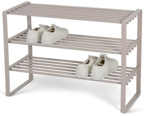 Scarpiera grigio tortora in metallo 70x48,5x29 cm Rex – Spinder Design