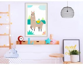 Poster Playful Llama