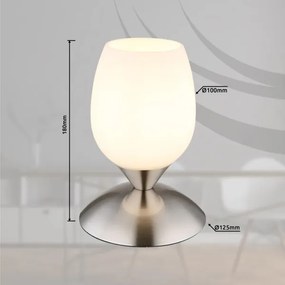 Globo 24007N - Tavolo touch lampada KUWAITA 1xE14/25W/230V cromo