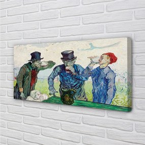 Quadro su tela Incontro degli uomini d'arte 100x50 cm