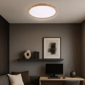 Brilagi - Plafoniera LED WOODROUND LED/40W/230V 3000/4000/6000K Ø 60 cm