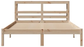 Letto senza materasso 150x200 cm in legno massello di pino