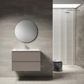 Mobile da bagno sotto lavabo  opaco L 80 cm, lavabo non incluso