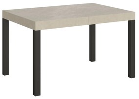Tavolo allungabile Everyday telaio Antracite, Cashmere / 80x140/224 cm