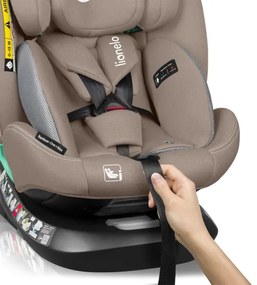 Lionelo - Seggiolino auto girevole con base BASTIAAN ONE i-Size 40-150 cm Beige sabbia