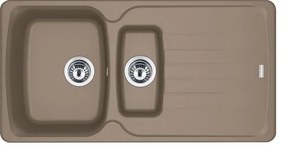 Lavello 1.5 vasche in fragranite marrone FRANKE L 97 x L 50 cm