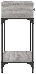Tavolino consolle grigio sonoma 75x34,5x75cm legno multistrato