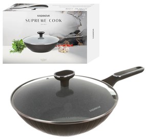 Wok 28 cm Supreme con coperchio