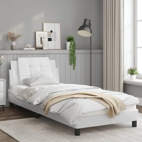 Giroletto con luci led bianco 90x190 cm in similpelle