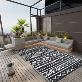 Tappeto Da Esterni Arakıl Nero 190x290 Cm İn Pp /