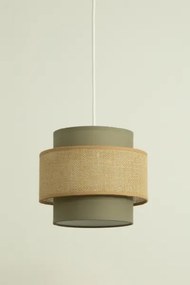 Brilagi - Lampadario sospeso con cavo RESNA 3xE27/60W/230V Ø 45 cm marrone/beige
