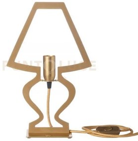 Abat jour silhouette oro trasparente in ferro 22x33cmh