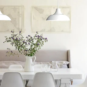 Lampadario Natura Parigina blu paralume blu E27 Ø30cm LUMICOM