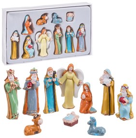 Presepe di Natale Multicolore Resina Natività/Presepe 20 x 12 x 3 cm