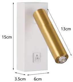 Brilagi - Luce Spot da parete LED dimmerabile MAYA 1xG9/4W/230V bianco/oro