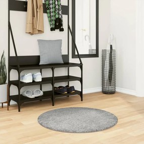 Tappeto Shaggy Pamplona A Pelo Lungo Moderno Verde Ø 80 Cm /
