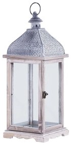 Lanterna in metallo bianco 47 cm SAMAR Beliani