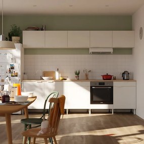 Cucina in kit DELINIA Eleki bianco 5 basi e 5 pensili L 300 cm