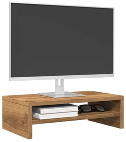 Supporto Monitor Rovere Artigianale 42x24x13 Cm Multistrato /