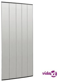vidaXL Zanzariera per Porta con 5 Sezioni a Rete Nera 120x240 cm