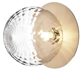 Nuura - Liila 1 Applique da Parete/Plafoniera IP44 Large Nordic Gold/Optic Clear Nuur