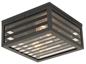 Plafoniera da esterno moderna in vetro nero 2 luci IP44 - Reims