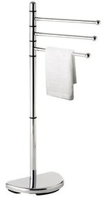 Gedy - Piedistallo con gancio per asciugamani HIBISCUS 90,5 cm cromo lucido
