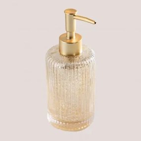 Dispenser di sapone in vetro Melyba Giallo Dorato Trasparente - Sklum