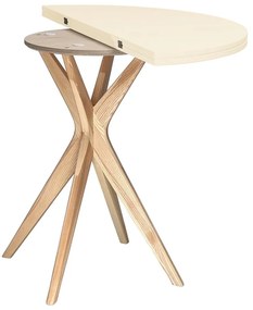 Tavolo da pranzo rotondo allungabile 45x90 cm Jubi – Ragaba