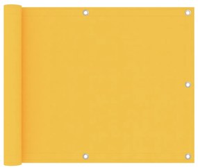 Paravento Da Balcone Giallo 75x500 Cm İn Tessuto Oxford /