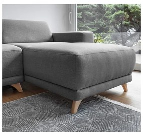 Divano angolare grigio allungabile e con contenitore Classy Sophie – Miuform