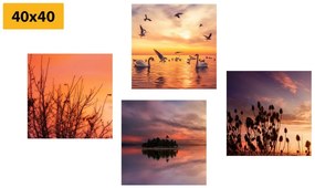 Set di quadri – Natura in versione romantica