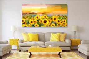 Stampa su tela – Campo di girasoli