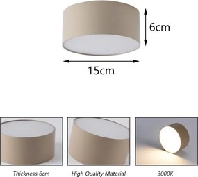 Brilagi - Plafoniera da bagno a LED FORIS LED/20W/230V diametro 15 cm beige IP44