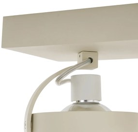 Faretto da soffitto moderno beige G9 girevole e orientabile a 2 luci - Go