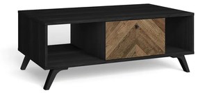 Tavolino nero 60x100 cm Chevrons - Marckeric