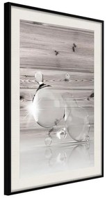 Poster  Joined Bubbles  Cornice Quadri Cornice nera con pass-partout, Larghezza x Altezza Home decor 20x30