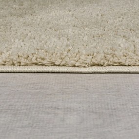 Tappeto lavabile beige in fibre riciclate 80x150 cm Fluffy - Flair Rugs